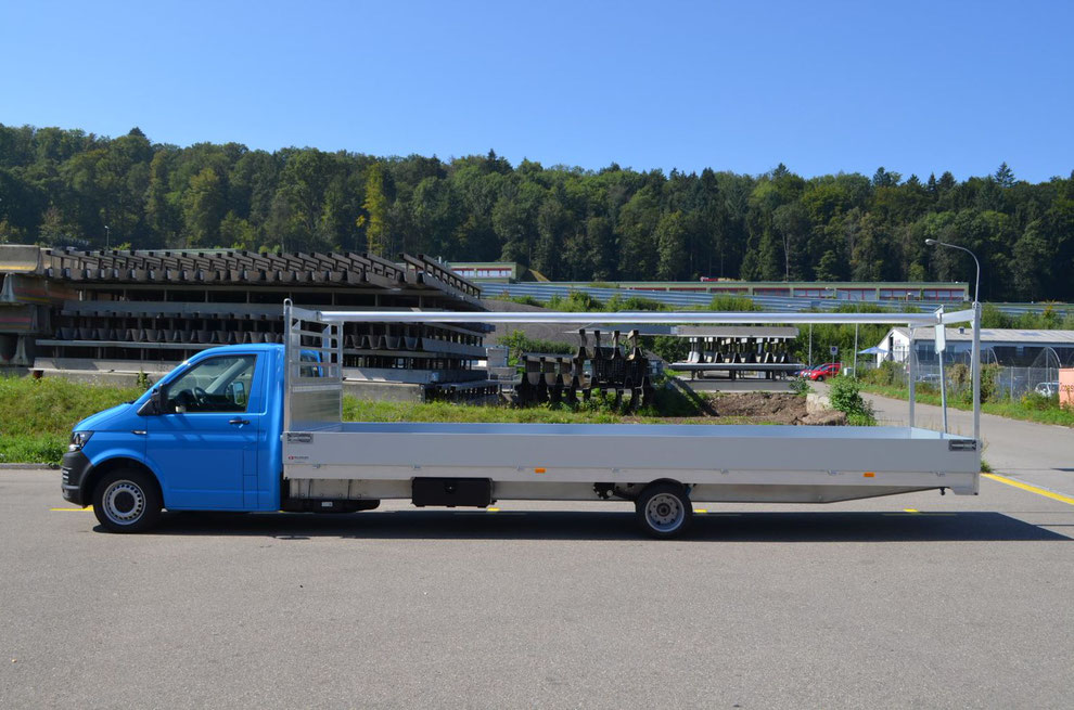 transports de marchandises longues : Baldinger superstructures de véhicule- Des solutions parfaites pour le transport de marchandises longues avec des camionnettes