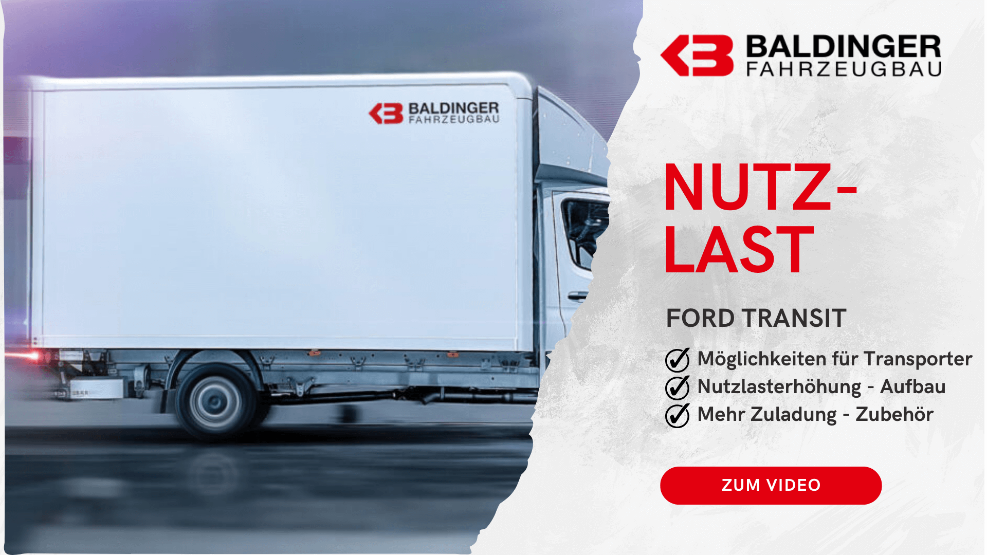 Video: Ford Transit Nutzfahrzeuge: Auflast- und Nutzlast optimieren