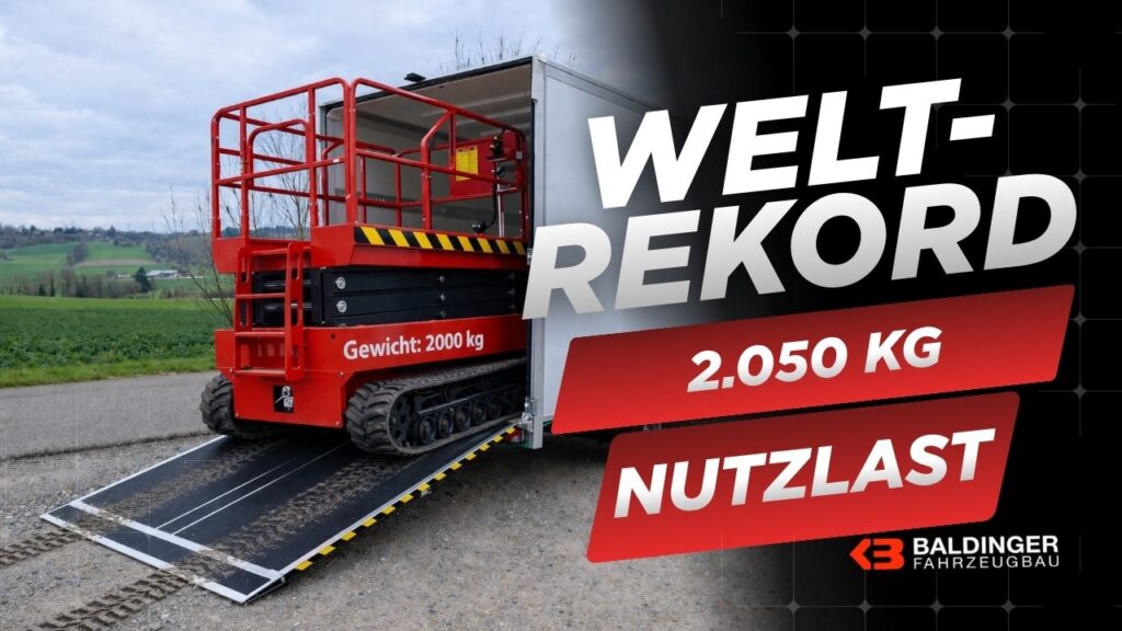 Weltrekord 2.050 Kg Nutzlast für Lieferwagen