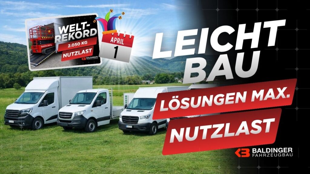 Leichtbau Lösungen maximale Nutzlast by Baldinger Fahrzeugbau
