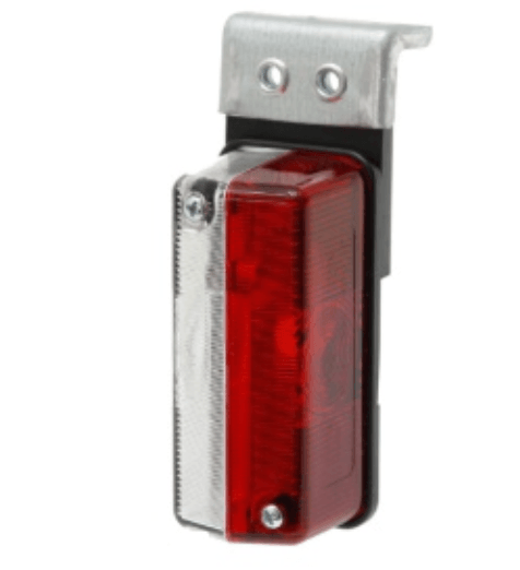 Umrissleuchte rot/weiss mit Befestigungswinkel