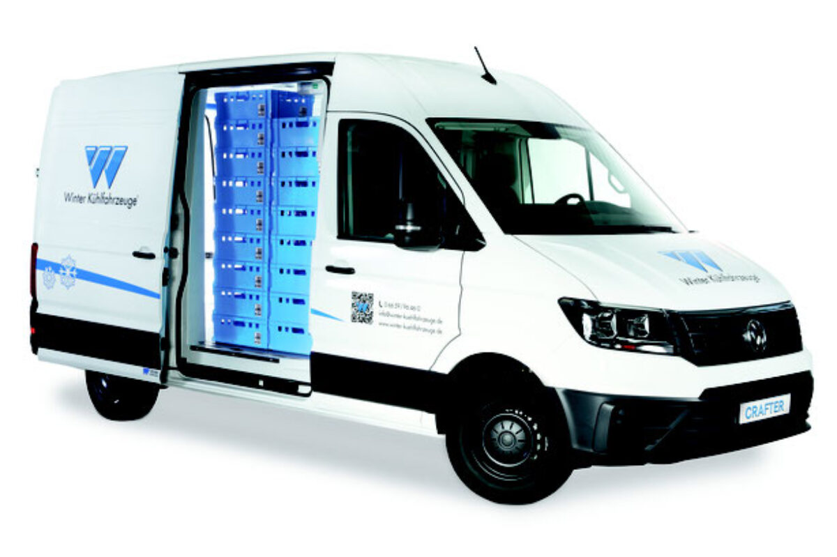 Frischdienst Fahrzeug - Winter Kühlfahrzeuge von Baldinger für Frischdienst, Tiefkühl- und Pharma Transport