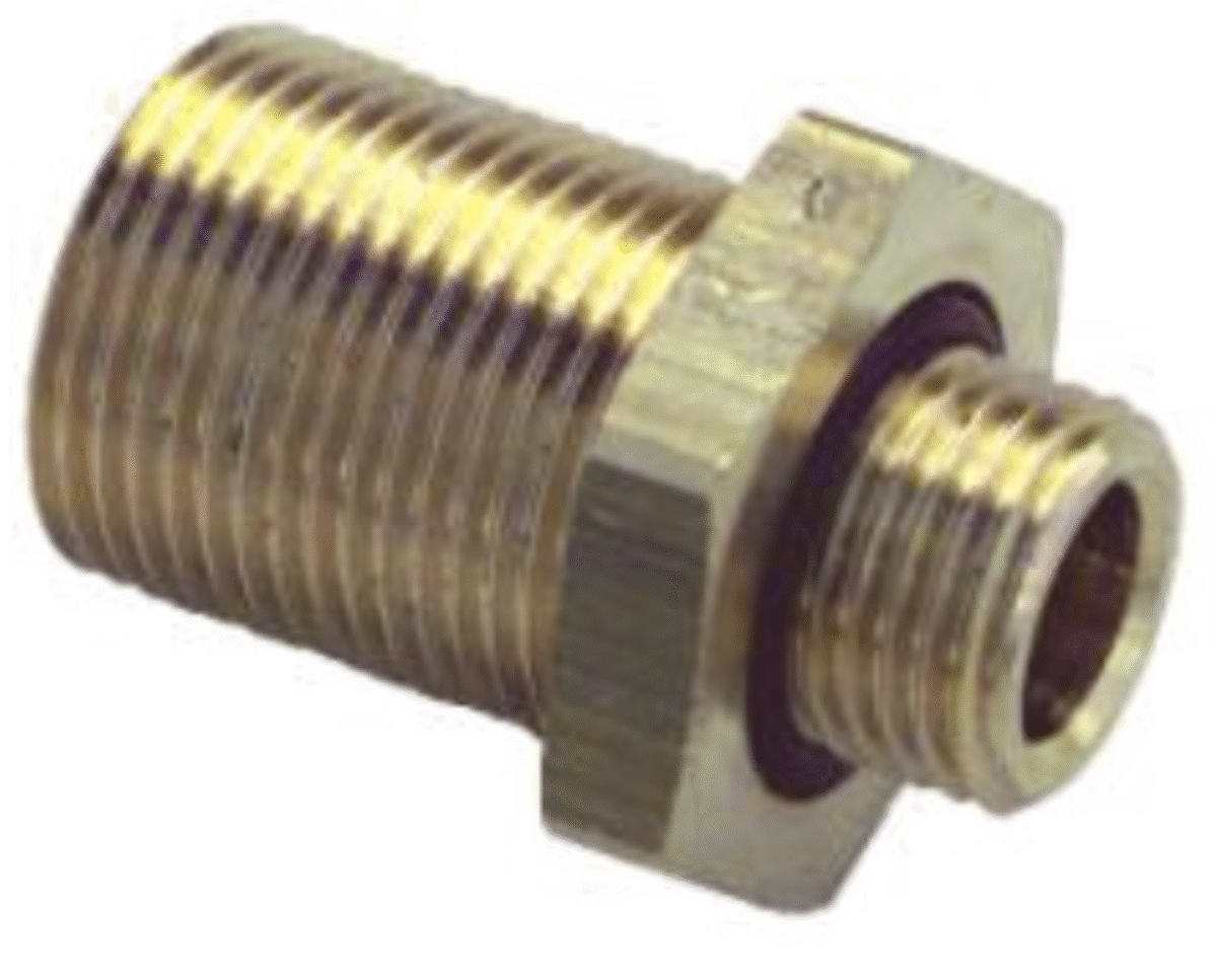 Messing Schottstutzen M16 / M16 34 x 22 x 22 mm