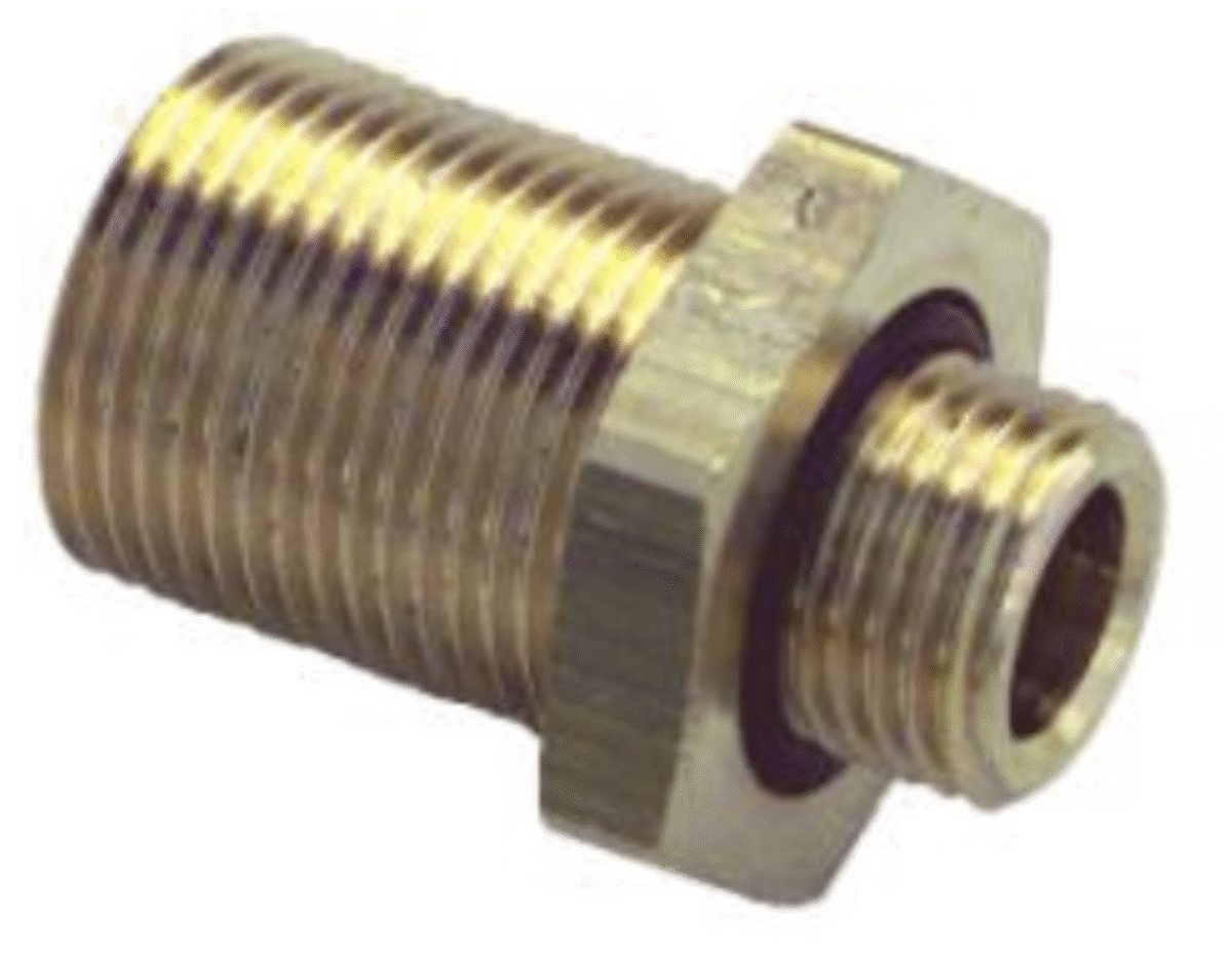 Messing Schottstutzen M22 / M16 31 x 40 x 27 mm