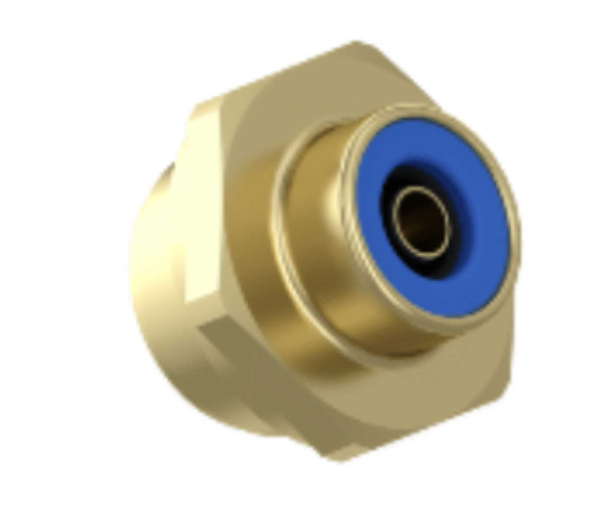 Messing Steckverbinder M 22 x 1.5 auf 8 33 x 29 x 27 mm