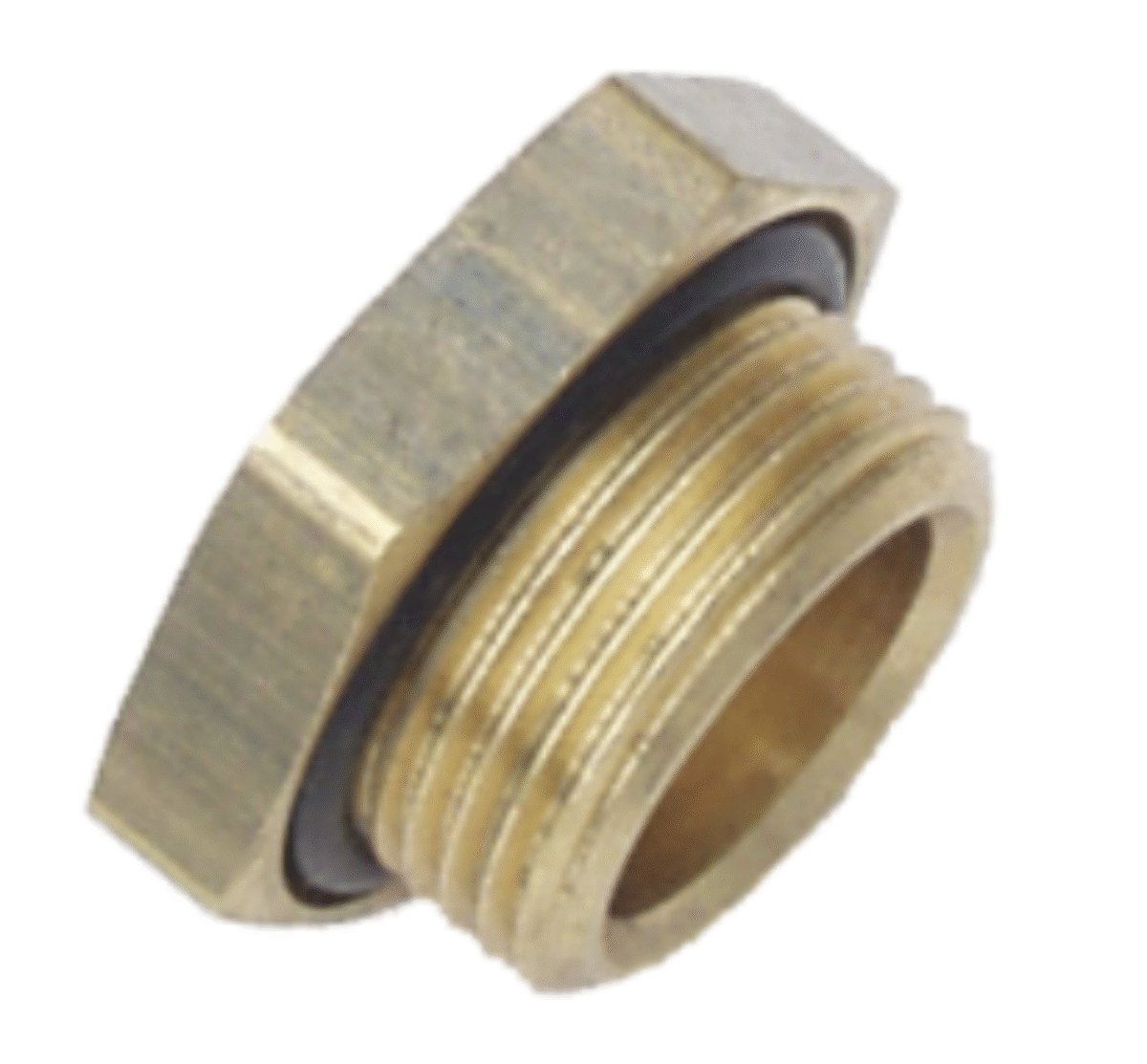 Messing Stopfen/O-Ring M22 x 1.5 Länge L1 0.015m Länge L2 0.009 m Schlüsselgrösse 28 mm 28 x 15 x 28 mm