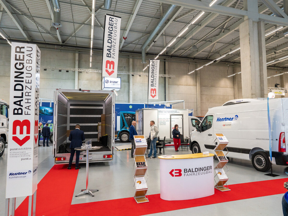 Messestand Baldinger Fahrzeugbau bei der Transport.ch