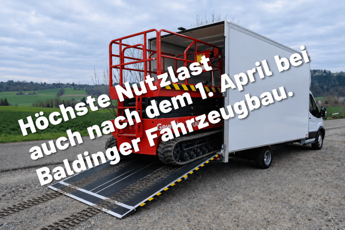 Höchste Nutzlast auch nach dem 1. April bei Baldinger Fahrzeugbau