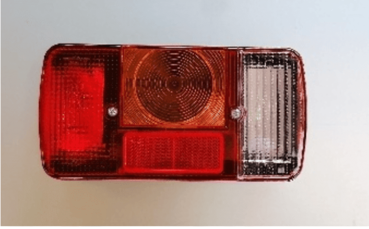 SIM-Leuchte für Anhänger-Absenker, 12V rechts mit Rückfahrlicht